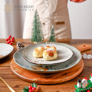 Assiette de table créative de noël, décoration peinte à la main de wapiti, tasses en <span class=keywords><strong>porcelaine</strong></span>, plats en céramique et ensembles de <span class=keywords><strong>vaisselle</strong></span> - Product Image 4