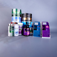 Autocollants personnalisés imperméables de haute qualité en vinyle permanent pour emballages de pots de vitamines, étiquettes pour bouteilles de compléments alimentaires