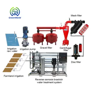 Ro filtro sistema água purificador máquina industrial osmose reversa chuva água purificação filtro irrigação sistema para fazendas