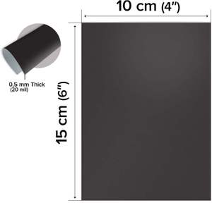 Foglio Magnetico in Gomma con Adesivo, Spessore 5mm, 4x6 Pollici, per Magneti Fotografici Fai-da-Te, Magneti Quadrati Personalizzati, Super Magneti - Product Image 3