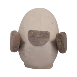 Scultura di Uccello Minimalista in Ceramica con Accenti in Legno, Decorazione per Casa, Ufficio, Scaffale, Bagno - Product Image 4