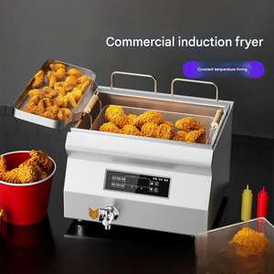 <span class=keywords><strong>Friteuse</strong></span> à induction industrielle avec affichage numérique et température constante pour <span class=keywords><strong>friteuse</strong></span> et plancha commerciales - Product Image 4