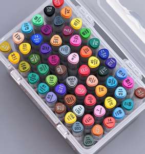 12/24/36/48/60 Farben Doppelkopf-Kunststoff-Aquarells tiftset Wasch barer Marker für Kunstmalerei und-zeichnung - Product Image 6