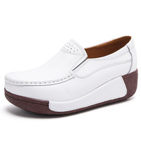 Mode femmes décontracté sport baskets chaussures à semelle souple reniflard anti-glissant bureau extérieur appartements mocassins marche Style chaussures