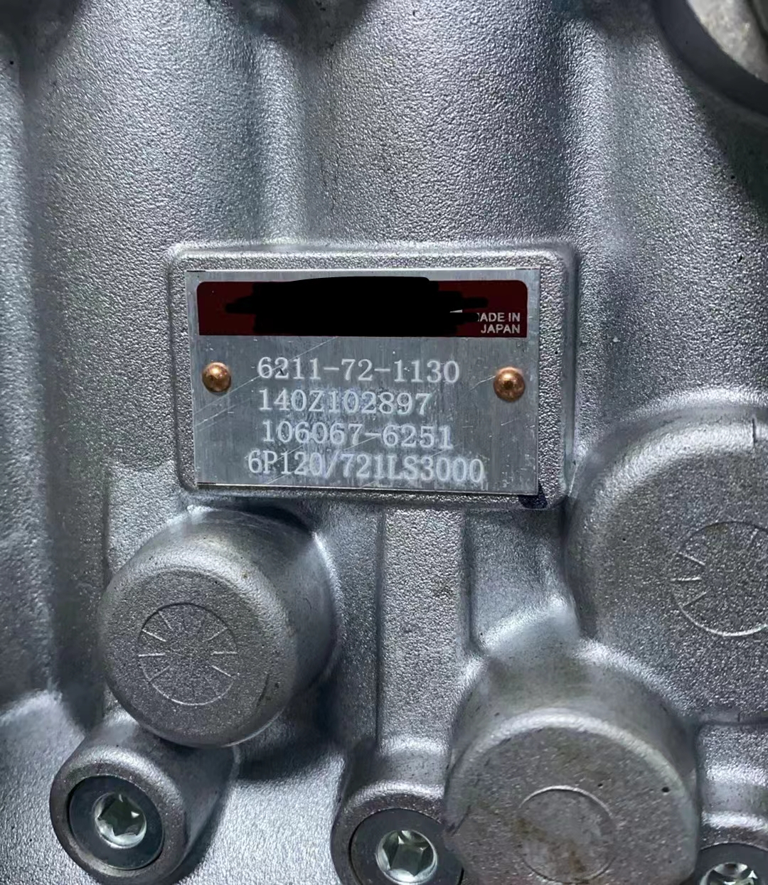 High Quality 6HK1 Fuel Injection Pump for ZX360 Excavator