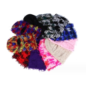 Free Sample 2025 Winter Grassy Knitted Beanies Full Face Ski Mask Camouflage Headgear Neck Warmer Windproof Distressed <strong>Balaclav</strong> - Product Image 6