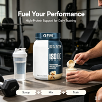 Bubuk Protein Whey Alami OEM Antioksidan Bubuk Protein Instan Pengatur Energi Pertumbuhan Otot Penambah Berat Badan Diet Dewasa