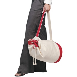 Mochila de lona multifuncional de gran capacidad, bolso de viaje con cordón ajustable - Product Image 5