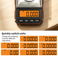 Balance de poche numérique LCD portable en acier inoxydable et ABS, précision 0,001g, alimentation piles AAA, vente en gros usine