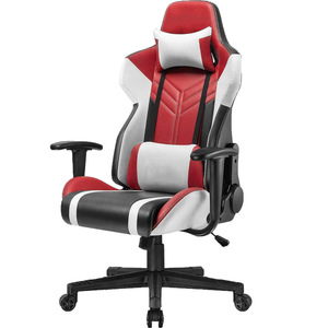 Gaming Chair Office Chair Ergonomic Leather Reclining Adjustable Height <b>Desk</b> Chair For Home <b>Work</b> Gaming - Product Image 2