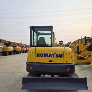 Pour mini-excavatrice KOMATSU PC56 de 5,6 tonnes, en bon état, avec chenilles flexibles, prix abordable, moteur, pompe, boîte de vitesses, ensemble essentiel. - Product Image 5