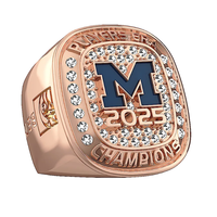 Hochwertiger Legierungs-Unisex-Ring mit Naturkristallen und Strass, vergoldet, modisch, für Aerobic und Cheerleading