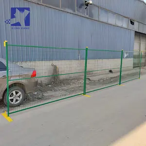 Customized Easily Assembled Galvanized Outdoor Portable 6 Feet * 10 Feet Canada Style Base Construction Site Temporary Fence