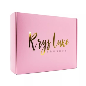 Caja <span class=keywords><strong>de</strong></span> Regalo <span class=keywords><strong>de</strong></span> Papel Corrugado Rosa <span class=keywords><strong>para</strong></span> Envío Postal y Embalaje <span class=keywords><strong>de</strong></span> Cosméticos con Logotipo Personalizado Impreso - Product Image 1