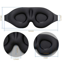 Masque de sommeil 3D profilé, cache-yeux concave moulé, masque de nuit occultant la lumière pour femmes et hommes