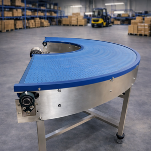 Bande transporteuse courbée pour les systèmes de tri et de distribution logistique en entrepôt - Product Image 2