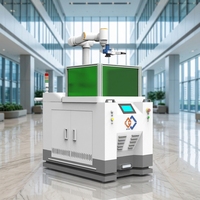 Mesin Pembersih Laser Serat Robot Enam-Axis Kelas Industri Cerdas Berpendingin Udara untuk Logam Kayu Batu Baru