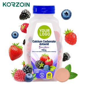 Fabricant chinois OEM Nature Made Comprimés à croquer antacidiques à base de calcium, magnésium, zinc et vitamine D3 pour les brûlures d'<span class=keywords><strong>estomac</strong></span> - Product Image 1
