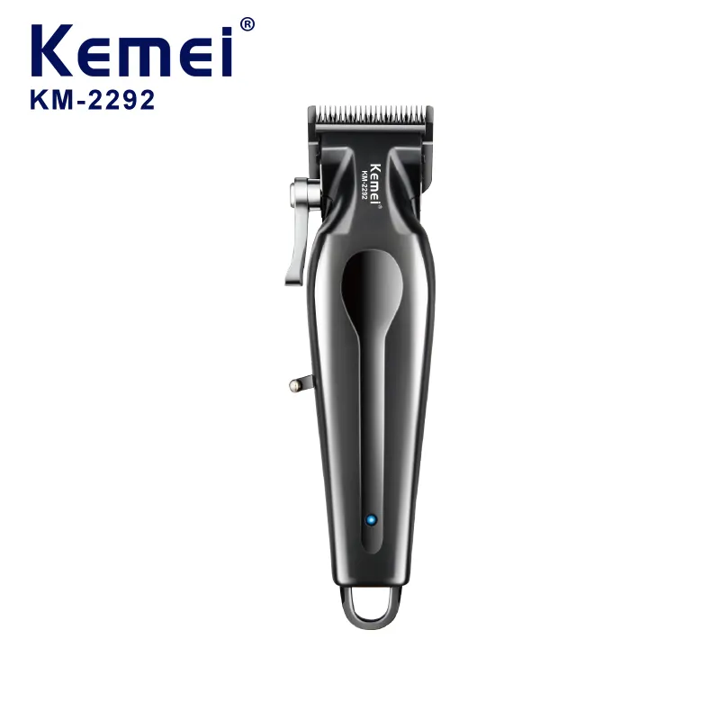 Kemei km-2292 usine salon de coiffure tondeuse à cheveux rechargeable lame réglable sans fil homme barbier tondeuse à cheveux électrique