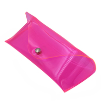 Emballage de lunettes en PVC transparent rose Sac pour lunettes de soleil Étui en verre pour lunettes de soleil Boîte à lunettes