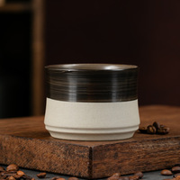 Tasse à eau en poterie rustique pour usage domestique, tasse à café en céramique rétro, tasse à thé en porcelaine pour restaurant