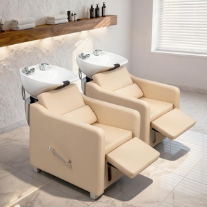 Fauteuil-lavabo de massage avec thérapie capillaire, idéal pour coiffeur - Product Image 2
