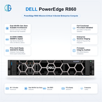 Server Rak Dell PowerEdge R860 2U 4-Socket Intel Xeon Scalable Generasi ke-4 64 DIMM DDR5 4800