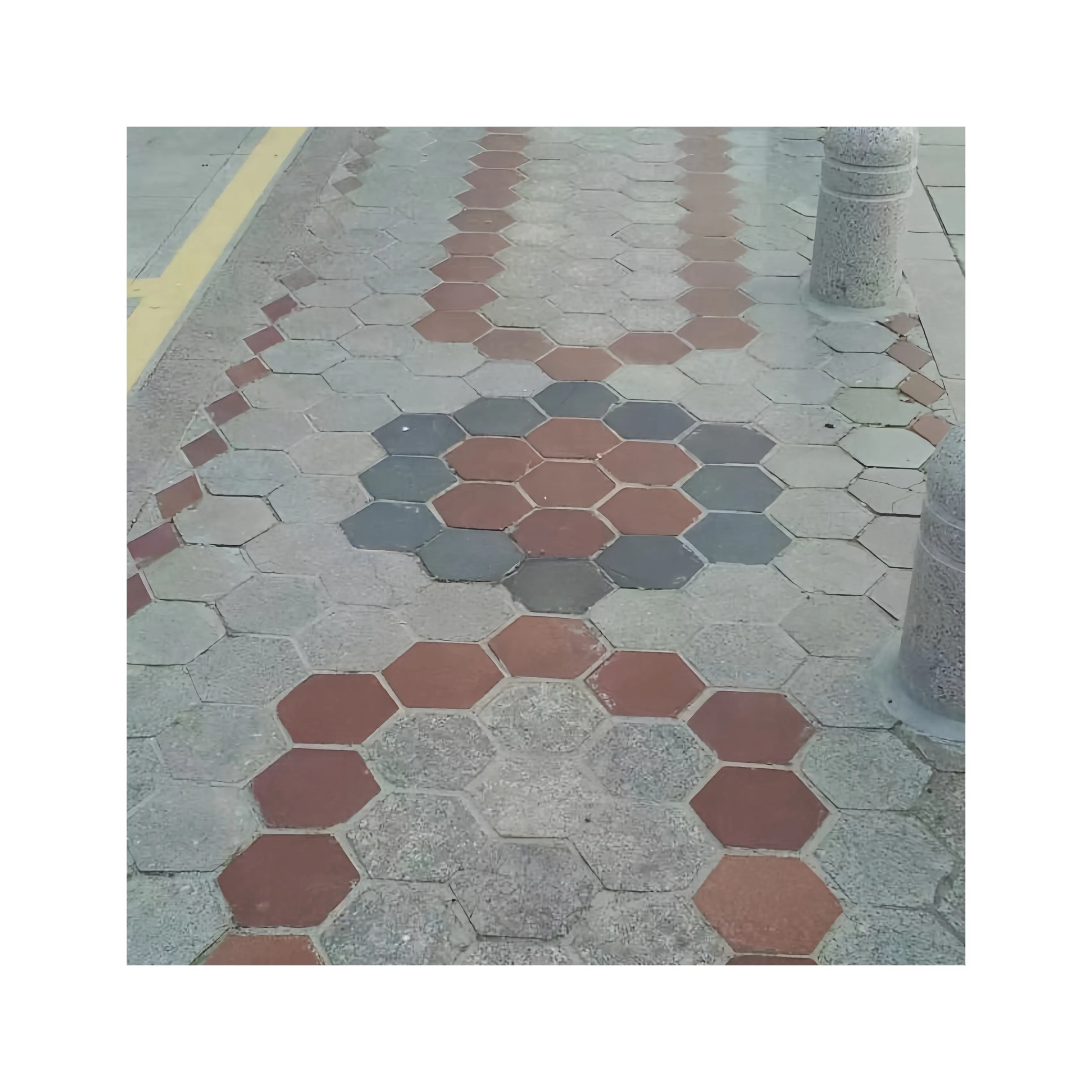 Pavimentadoras redondas de Granito Natureza Chinesa Modernas para Avenida com Desenho Padrão Especial