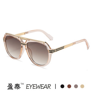 Lunettes de soleil unisexes, monture en plastique et métal, protection UV400, style aviateur - Product Image 2