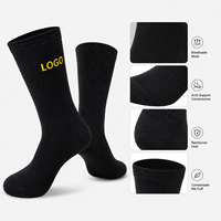 Chaussettes de sport personnalisées en gros pour jeunes et enfants, légères, respirantes, en maille, à compression, pour l'automne