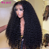 Perruque frontale en cheveux humains bouclés profonds birmans bruts, sans colle, double densité (SDD), cheveux vietnamiens bruts, perruques frontales en dentelle HD 13x4 pour femmes