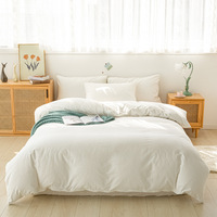 Parure de lit en satin 100% coton de haute qualité, linge de lit d'hôtel