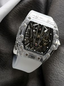 Billet d'entrée de prestige, personnalisation haut de gamme, montre en forme de baril, montre mécanique en cristal de qualité supérieure - Product Image 2