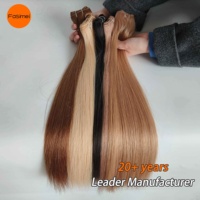 Silver Genius Extensions de cheveux humains à double trame de couleur claire Extensions de cheveux humains de haute qualité