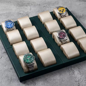 Présentoir de montres de mode, design OEM, plateau de présentation en cuir, accessoires de présentation de montres en PU de haute qualité - Product Image 2