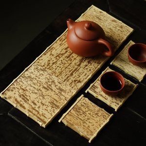 Bandeja de té de bambú de forma plana para accesorios de ceremonia del té, material de bambú verde de origen Anji - Product Image 2