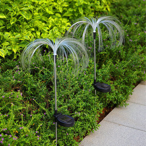 Luces Solares de Jardín LED con Fibra Óptica, Resistentes al Agua, Decoración Exterior para Patio, Jardín y Camino - Product Image 2