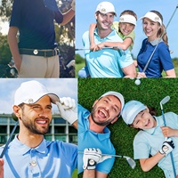 Clip de chapeau de golf magnétique vierge personnalisé de haute qualité pour marqueur de balle de golf, clip de chapeau en métal pour accessoires de golf, vente en gros