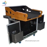 Boîtier de transport hydraulique personnalisé Goodcase pour table de mixage numérique Digico SD9, avec support pour ordinateur portable et tiroir