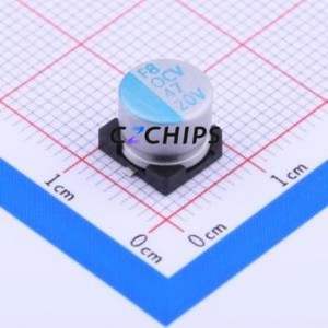 Condensateur solide OCV470M1DTR-0807 SMD, D8xL6.7mm (Capacité : 47uF) (Précision : 20%) Tension nominale : 20V - Product Image 1