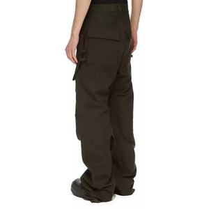 Custom Black <b>Jeans</b> for <b>Men</b> Washed Cotton Vintage Baggy Gold Foil Texture Denim Pants Multi Pockets <b>Men's</b> Cargo <b>Jeans</b> - Product Image 3