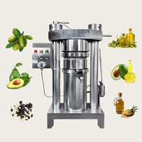 Presse à huile hydraulique compacte 20 kg/h pour l'huile d'avocat, de soja et de colza, idéale pour les moulinets d'huile