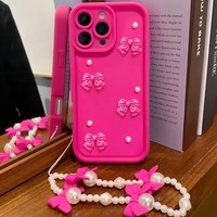 Coques de téléphone portable antichoc de luxe avec nœuds papillon, nouvelle mode pour filles et femmes, compatibles avec iPhone 17 Air 16 15 Plus Pro Max 14 13 11 X