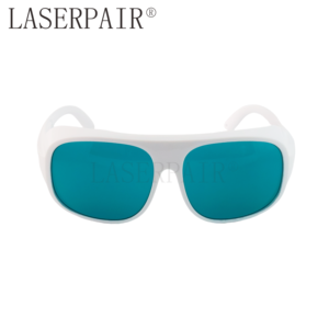 نظارات أمان ليزر معتمدة من <span class=keywords><strong>ANSI</strong></span> <span class=keywords><strong>Z87.1</strong></span> مصنوعة من البولي كربونات لحماية العين من أشعة الليزر 650 نانومتر و694 نانومتر، حماية عالية لآلات الليزر التجميلية للبشرة - Product Image 1