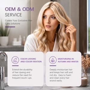 Champú de Color Morado OEM/ODM, Fijación de Color Persistente, Elimina el Amarilleamiento, Tonifica el Color, Nutre, Suaviza e Hidrata Diariamente el Cabello - Product Image 3