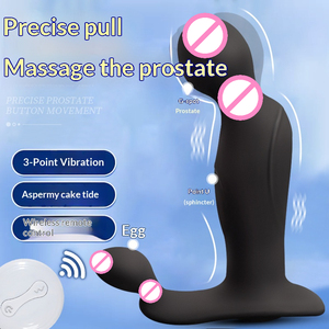 Massaggiatore Prostatico Vibrante in Silicone Impermeabile ed Ecologico con Controllo Wireless per Uomini, Plug Anale per Espansione, Giocattolo Sessuale per Adulti - Product Image 5