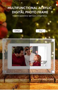 AMABOO OEM 5 7 10.1 pouces Nft Art acrylique cadre Photo numérique écran de lecture Lcd cadre vidéo numérique cadre Photo numérique