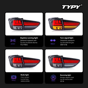 Feux arrière projecteurs LED rouges TYPY pour Wish 2009-2015, feux de jour, nouveaux accessoires automobiles - Product Image 4