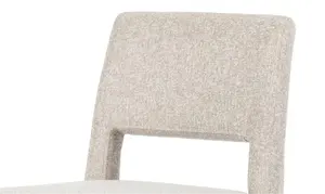 Chaise rembourrée en bois de tissu moderne de haute qualité Chaise de salle à manger en bois massif