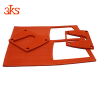 Feuille de caoutchouc silicone rouge antidérapante haute température 3mm 5mm 8mm 10mm, coussin en mousse éponge pour presse à chaud
